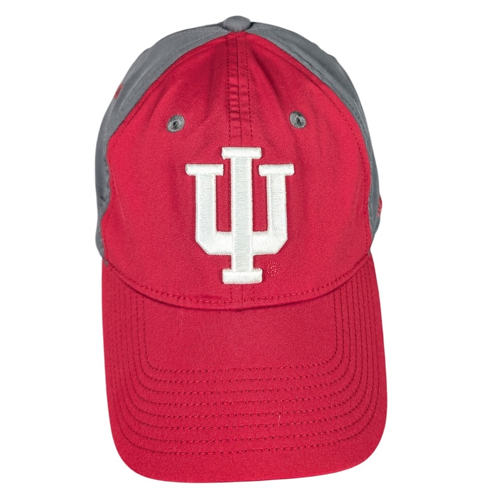 Adidas Indiana Hoosiers Baseball Cap Hat‎ Red Gray S/M Flex Fit